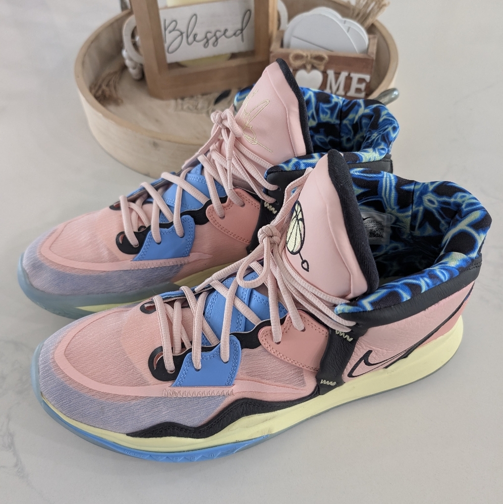 Nike Kyrie Infinity Valentine's Day Pink Multi Color Sneakers Size 13 - Picture 3 of 11